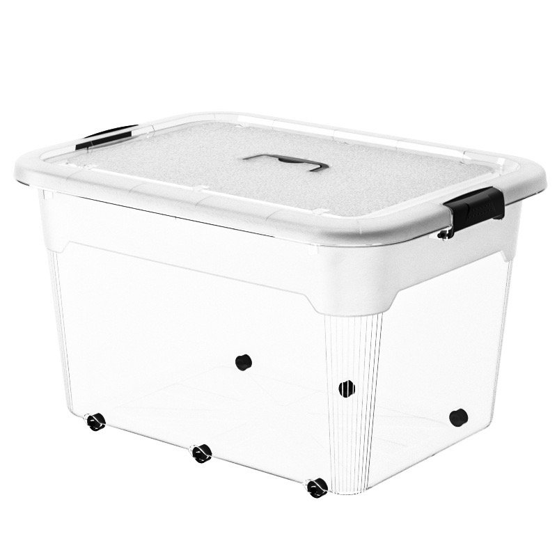 Plastic manufacturers storage bins clear eco-friendly material tool storage box organizer with lids