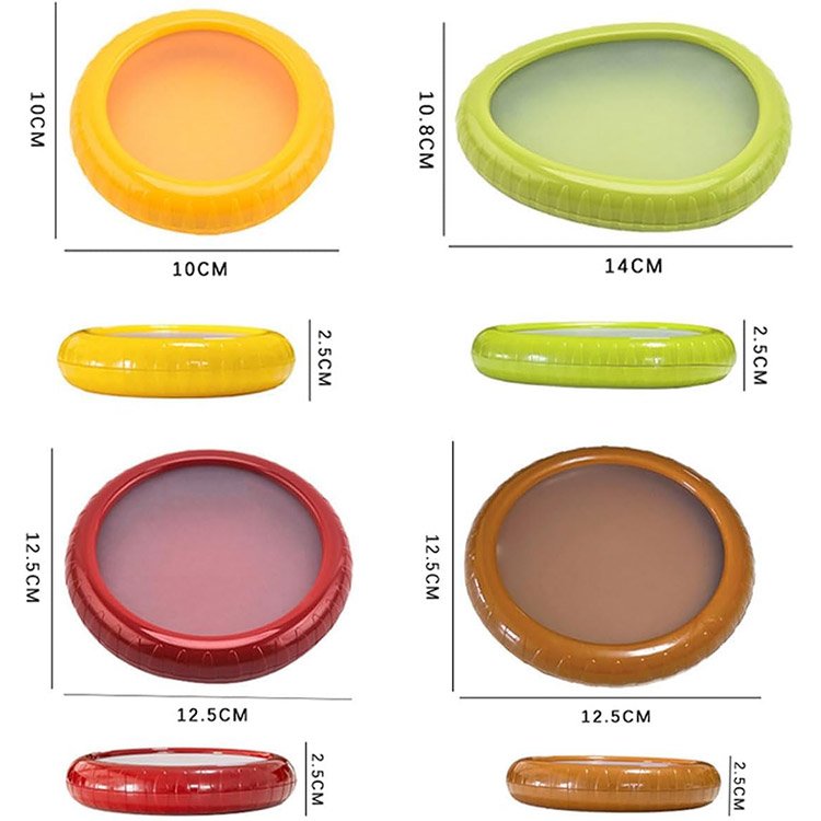 Custom Logo New Fruit Saver Tomato Keeper with lid Lemon holder Food Crisper Food Fresh Saver Silicone Storage Container Box