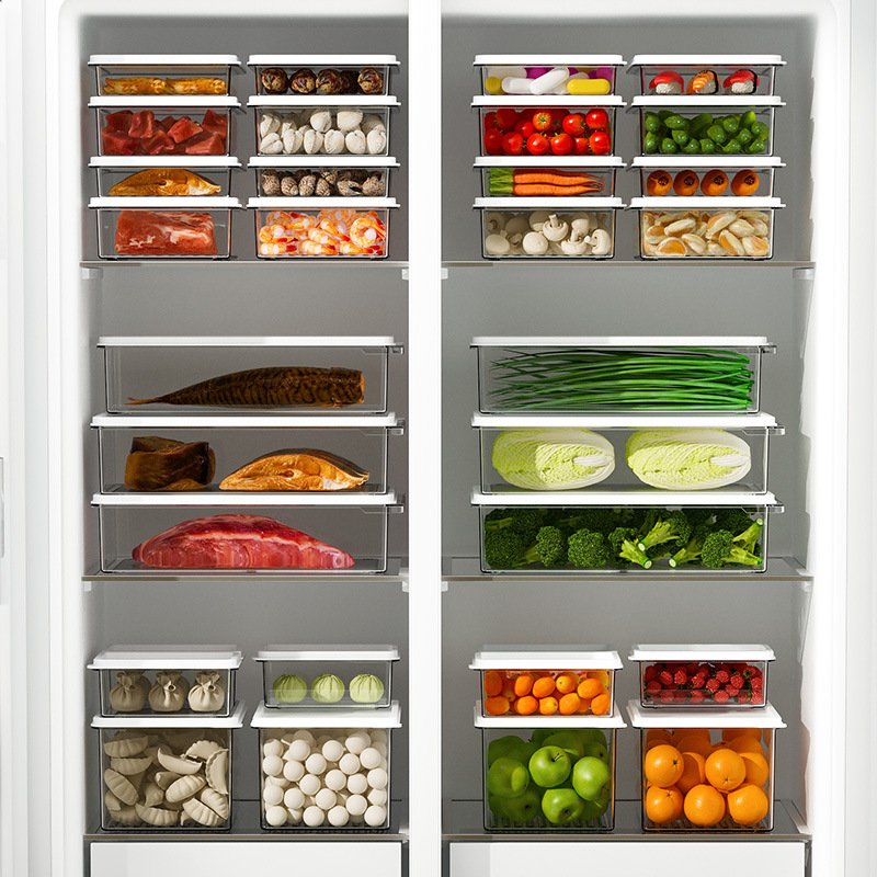 Fresh-keeping Box Refrigerator Food Sealed Fruit Box Freezing and Refrigerating Storage Box