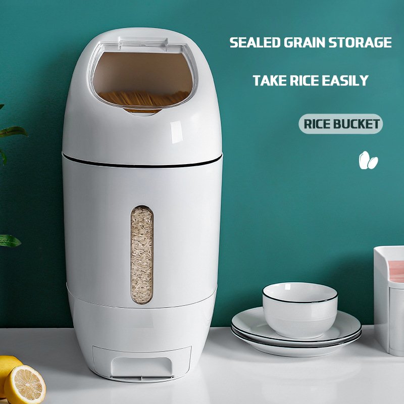 Home 10L Thicken Automatic Rice Dispenser Insect Moisture Proof Seal Cereal Container Storage Rice Box Rice Dispenser