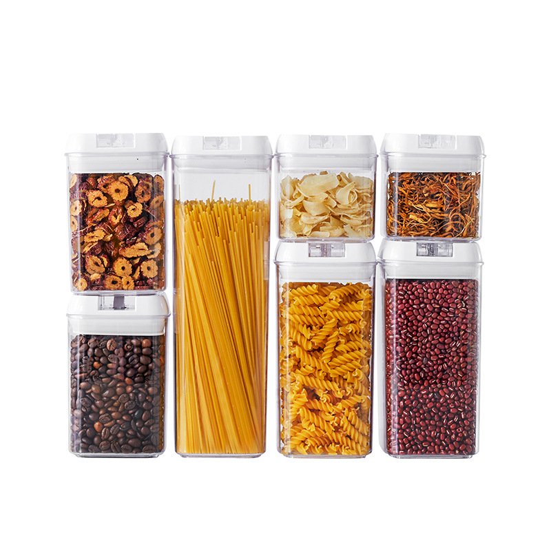 Kitchen Grain Organization Jar Microwave Safe Reusable Storage Bottles Food Containers Plastic Storage Food Storage Box