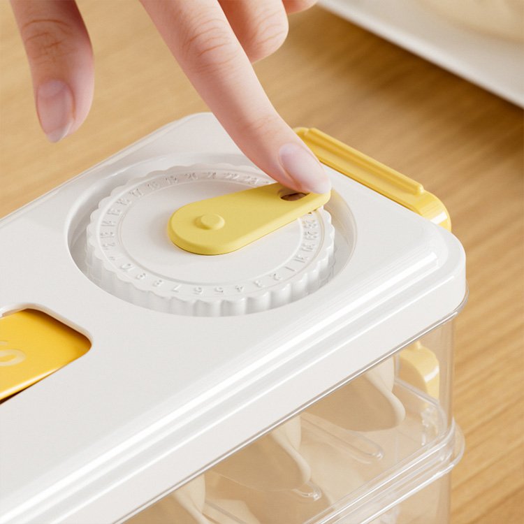 Narrow 1/2/3/4 tier multilayer kitchen household food grade freezer pastry dumpling box refrigerator storage box