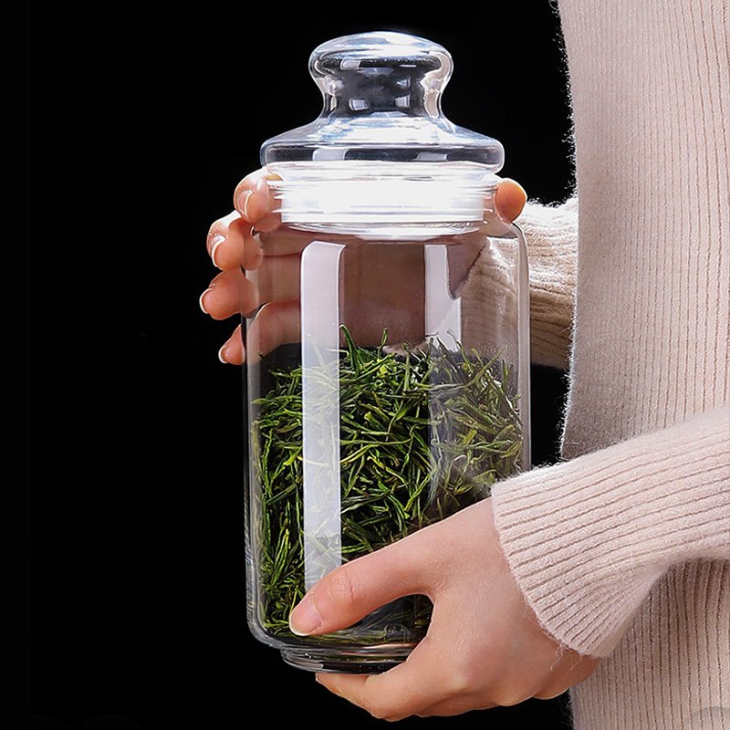 Wholesale Food Storage Containers Storage Glass Food Jars Column Cylinder