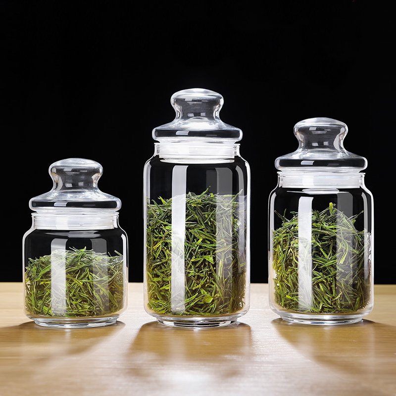 Wholesale Food Storage Containers Storage Glass Food Jars Column Cylinder