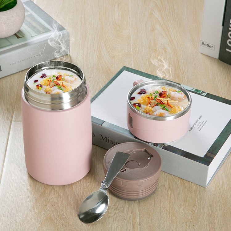 OEM Insulated Double Wall Bento Box Stainless Steel Vacuum Lunchbox Outdoor Camping Portable Lunch Bag Food Storage Contain Box