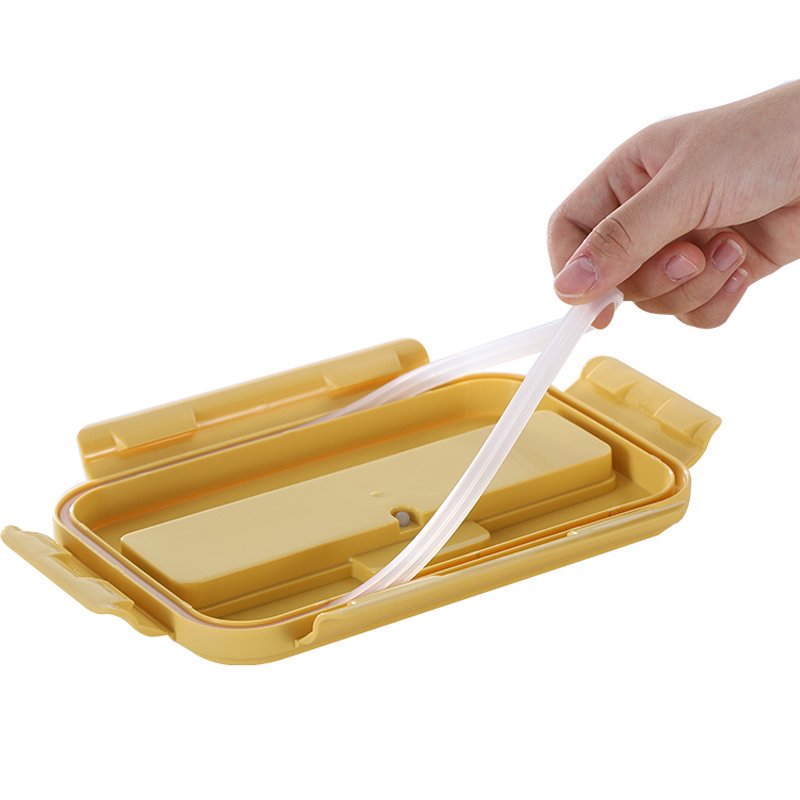 Microwave Safe Bento Box Food Container Rectangle Three compartment Lunch Box with Stainless Steel or PP Tableware