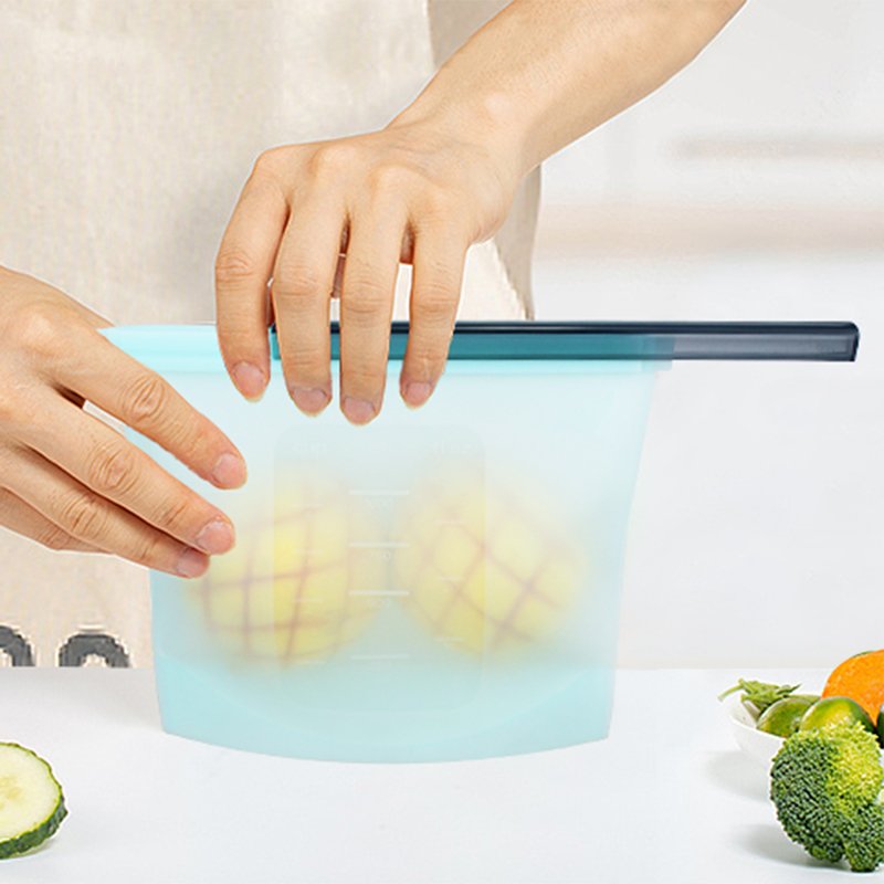 Food Grade Fridge Silicon Sandwich Reusable Silicone Storage Bag For Food