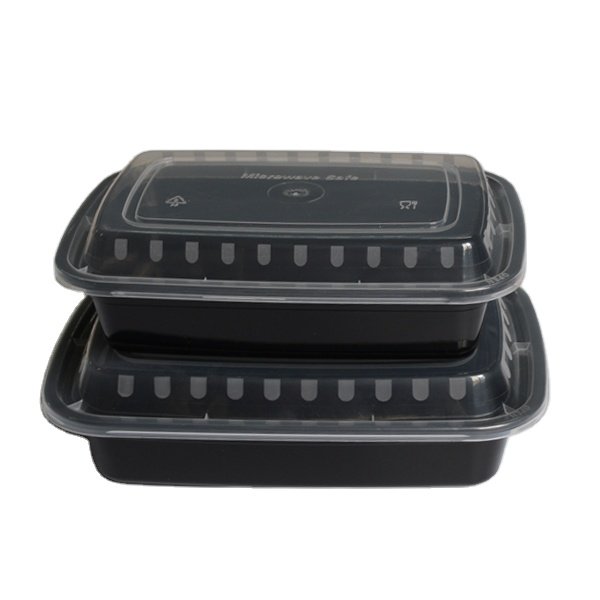 16oz Disposable American Food Container Take Out Meal Container Food Box for Meal Prep Plastic Storage Boxes & Bins Hight Lid