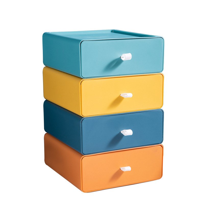 Drawer type desktop storage box Storage box Office desk shelf organizer cabinet organizer device