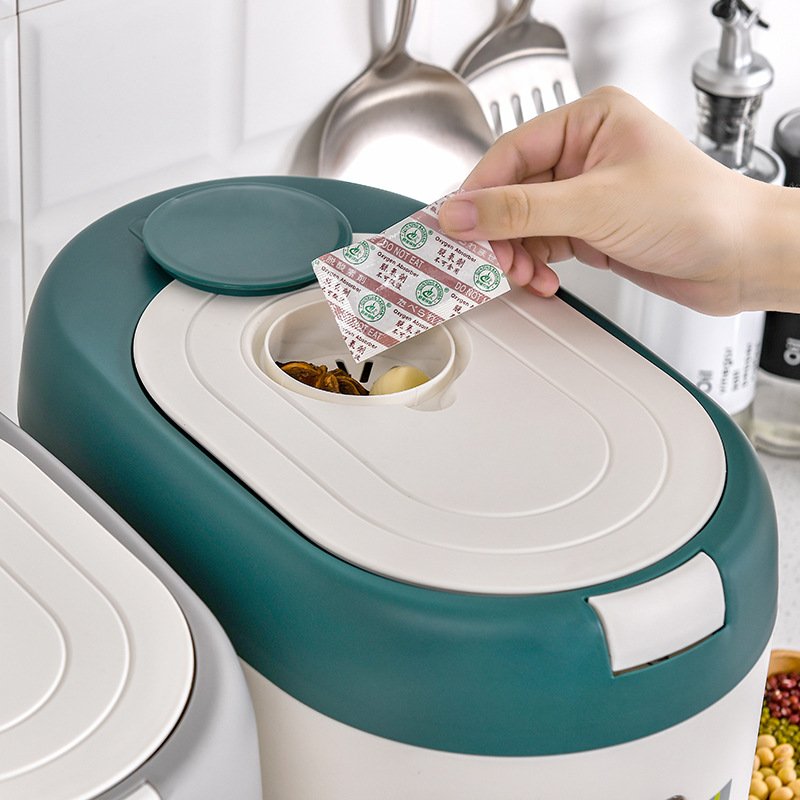 Hot Sale Kitchen 10kg Grain Storage Container Cereal Dispenser Rice Coffee Bean Dry Food Dispensers
