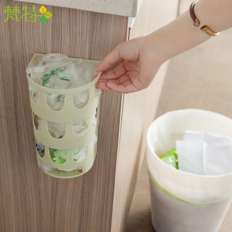 Garbage bag storage box mini trash bin wall mounted trash bin