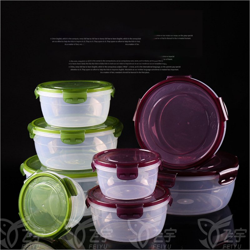 DS2145 Kitchen Pantry Organization Meal Prep Lunch Container Microwave Bento Box Plastic Food Storage Containers with Lids