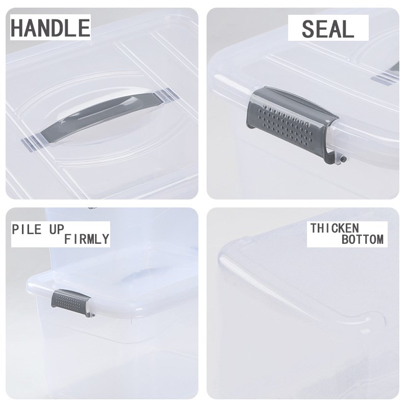 Low-priced food storage containers plastic containers and colorful square plastic set clothes storage containers box