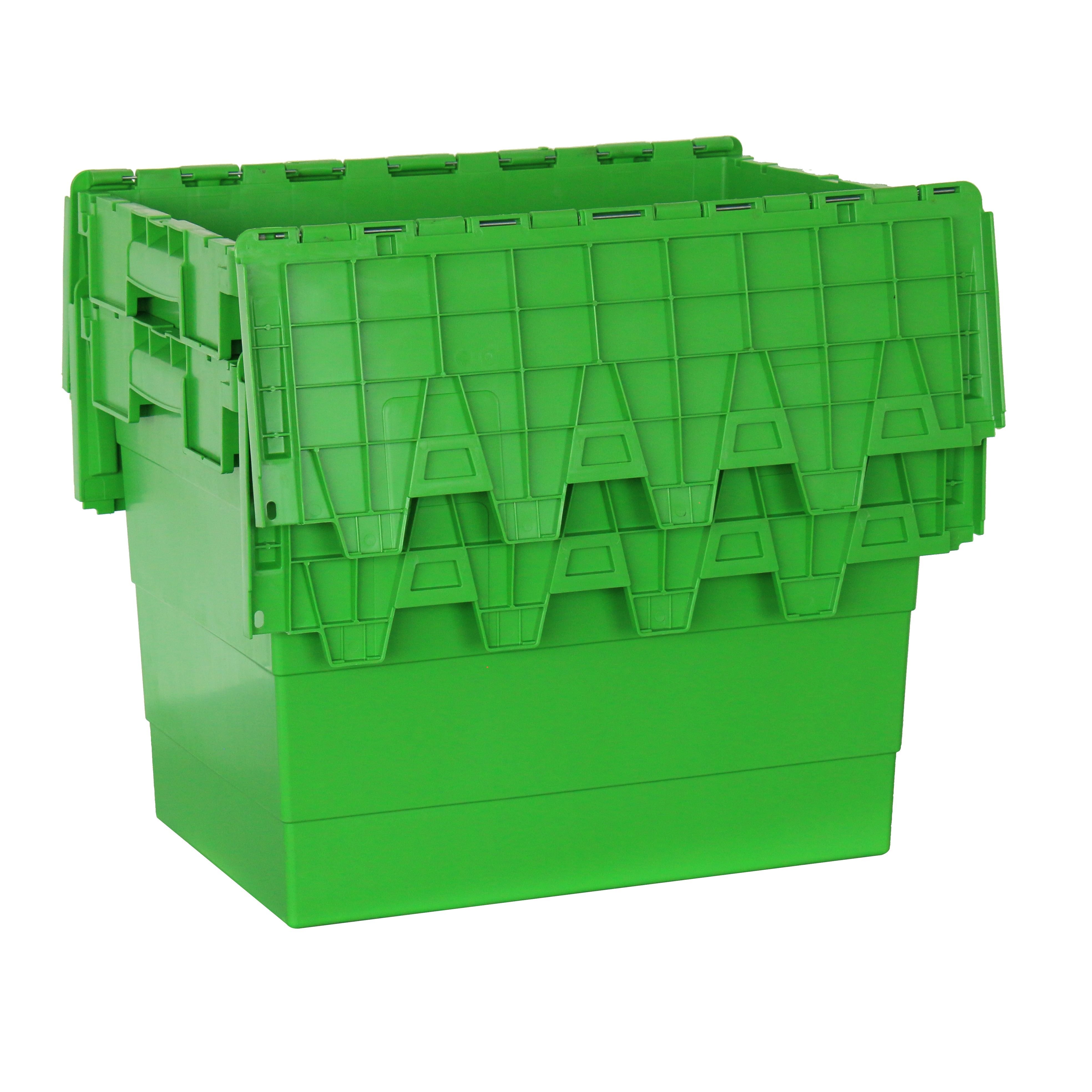 Gisco Bulk Stock Plastic Crates Heavy Duty Easy Move And Easy Clean Rectangle Solid Wall Large storage Moving box