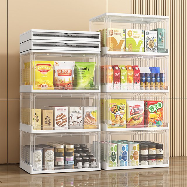 JILEN- Super large large Transparent foldable shoe storage box Use large transparent foldable storage box in multiple scenarios