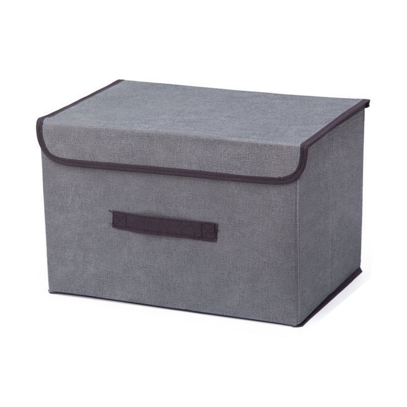 Fabric folding storage box storage box with cover dust-proof portable box clothes and sundries multi-function
