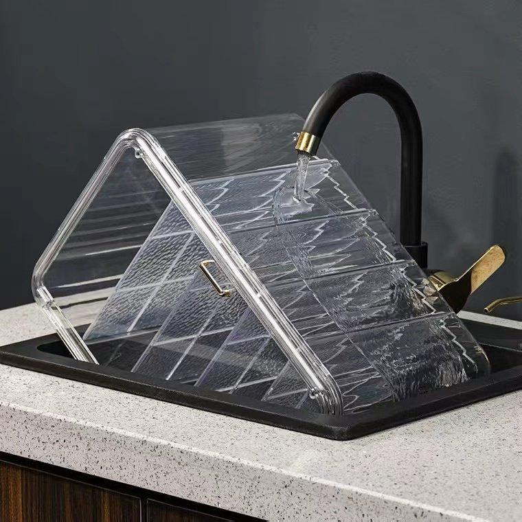 2024 Modern Style 4-Tier PET Dish Warmer Wholesales Insect Dust Proof Food Storage Box for Kitchen Dishes and Soup Preservation