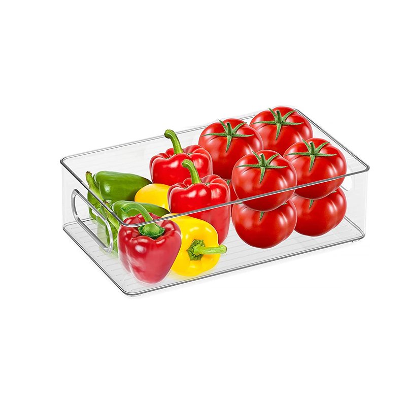 High Quality Transparent PET Material Multifunctional Storage Box Kitchen Storage Refrigerator Storage Food Box