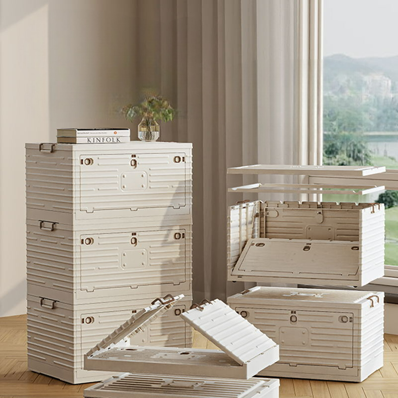 Foldable Storage Box: Plastic Organizer for Home, Camping, Books, Clothes, and Toys