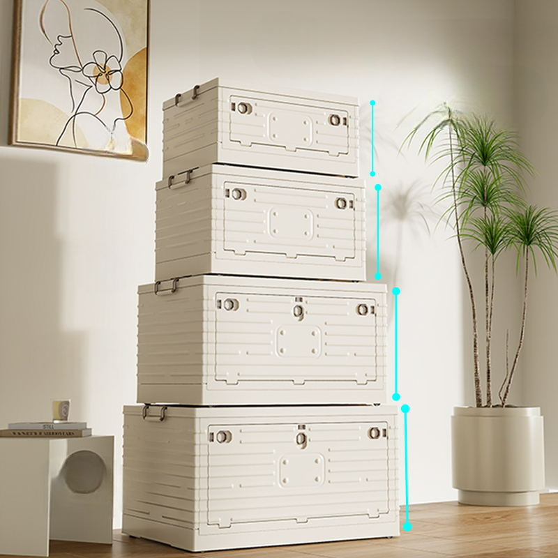 Foldable Storage Box: Plastic Organizer for Home, Camping, Books, Clothes, and Toys