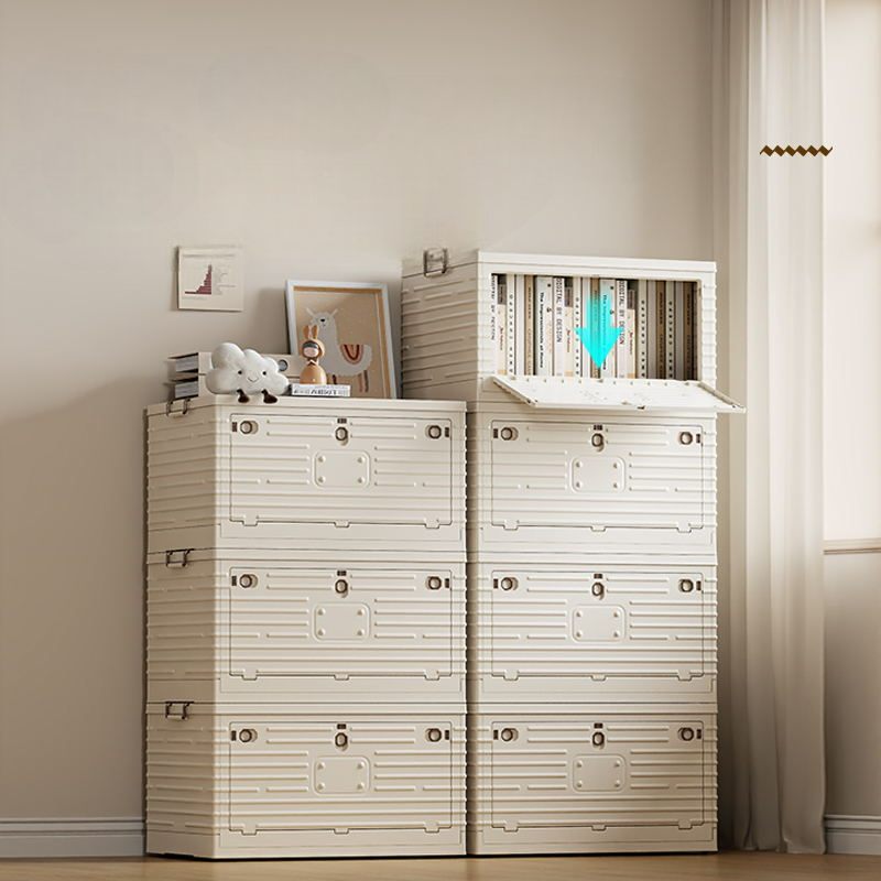 Foldable Storage Box: Plastic Organizer for Home, Camping, Books, Clothes, and Toys