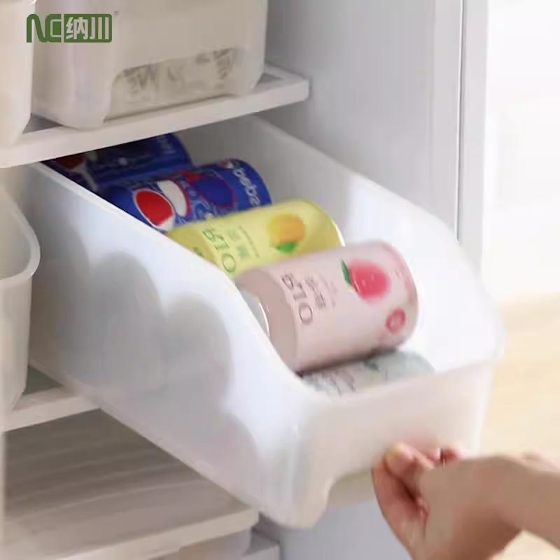 Multi-Function Stackable Plastic Kitchen Cabinet Storage Freezer Food Storage Boxes Container Fridge Organizer
