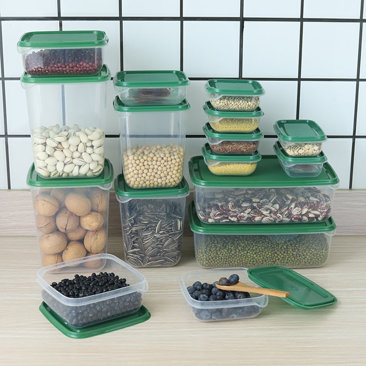 Orange 17 pcs food storage containers 17 piece set