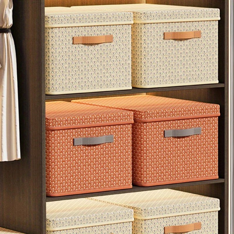 Wardrobe Clothes Storage Box Foldable Jeans Storage Box Decorative Boxes with Lids Cajas Organizadoras