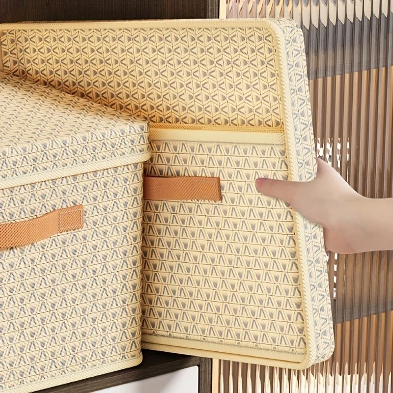 Wardrobe Clothes Storage Box Foldable Jeans Storage Box Decorative Boxes with Lids Cajas Organizadoras
