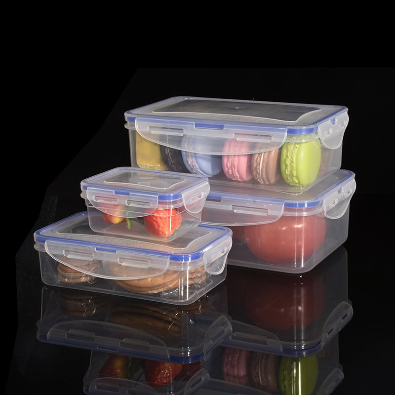 Set 3 Reusable Plastic Kitchen Storage Containers 900ml/2L PP Cylinder Stackable Airtight Food Storage School Parties Holidays