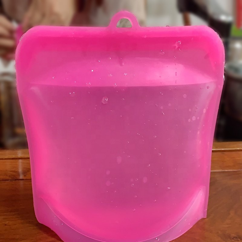 Hot Sale Eco-Friendly Vacuum Food Container Silicone Food Storage Bag Reusable Silicone Freezer Bags Reusable Food Bags