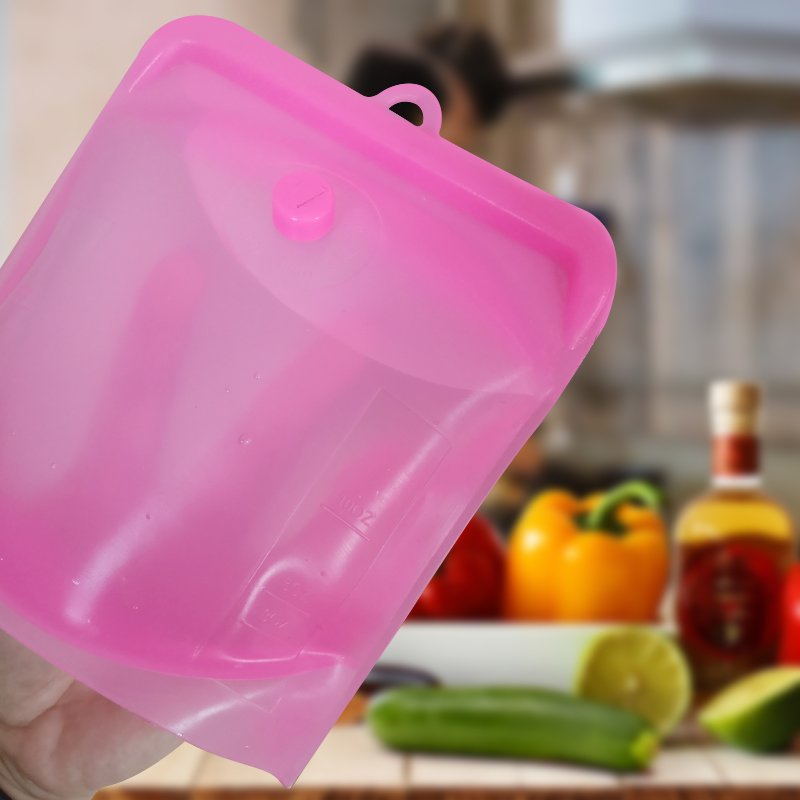 Hot Sale Eco-Friendly Vacuum Food Container Silicone Food Storage Bag Reusable Silicone Freezer Bags Reusable Food Bags