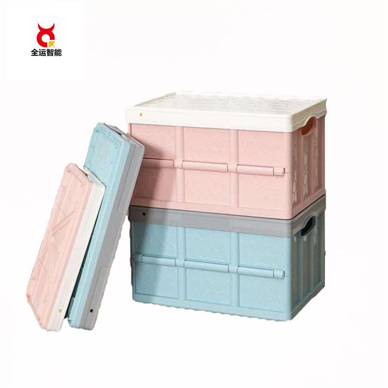 plastic crates stackable folding storage crate plasti foldable moving storage box with lid manufacturer sale plastic crate box