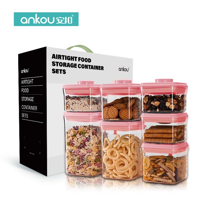 1L 1.5L 2L Kitchen Plastic Cereal Dispenser Storage Box, Airtight plastic containers crisper sealed transparent plastic box