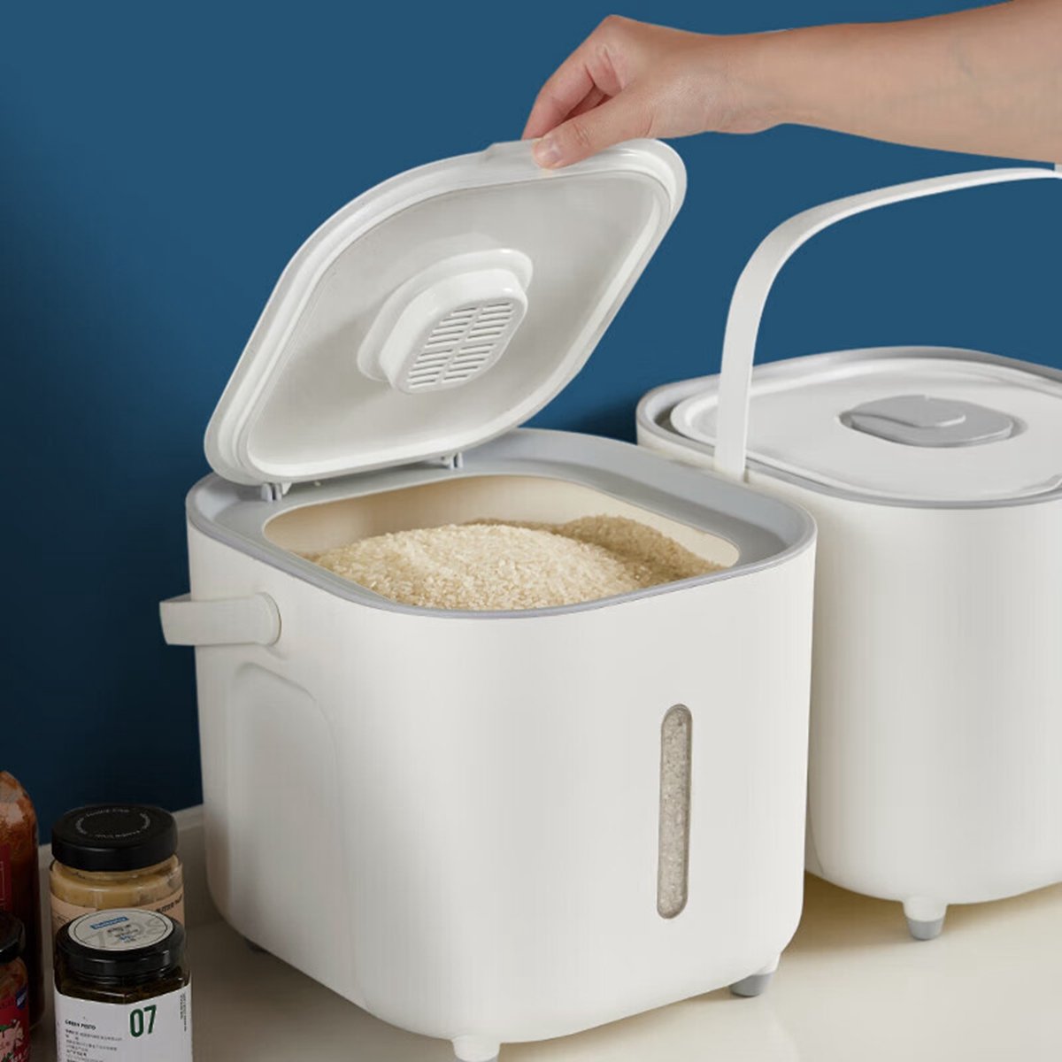 Maxcook Hot Sale 5KG Kitchen Container Rice Grain Storage Box Household Container