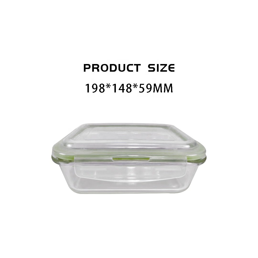 factory outlet glass lunch box high quality OEM ODM glass containers for food storage