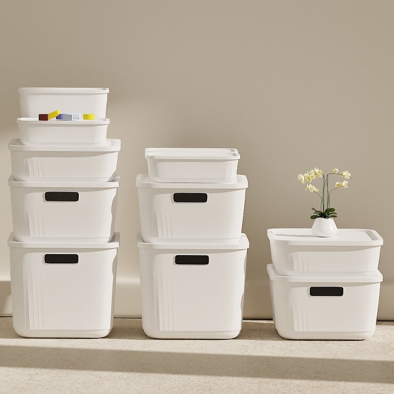 PP Sundries Cloth Cosmetic Storage Organizer Kid Toy Storage Container Plastic Stackable Storage Box