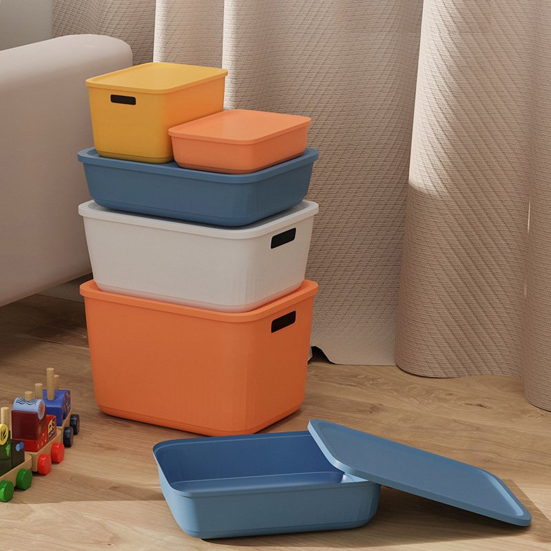 PP Sundries Cloth Cosmetic Storage Organizer Kid Toy Storage Container Plastic Stackable Storage Box