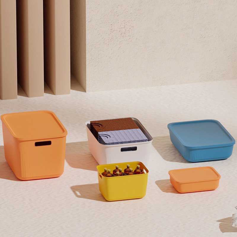 PP Sundries Cloth Cosmetic Storage Organizer Kid Toy Storage Container Plastic Stackable Storage Box