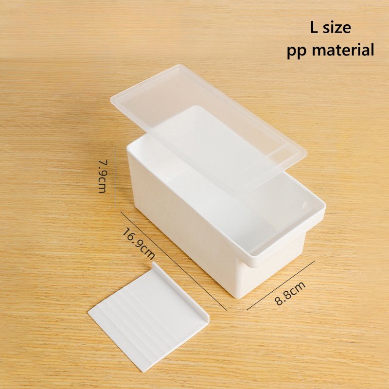 Plastic Cheese & Butter Container with Lid Microwavable Food Storage for Counter Top Cheese Box for Cutting Butter