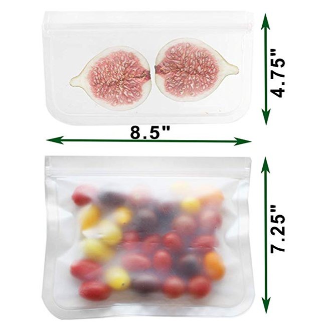 Custom LOGO High Quality Reusable PEVA Food Storage Bag