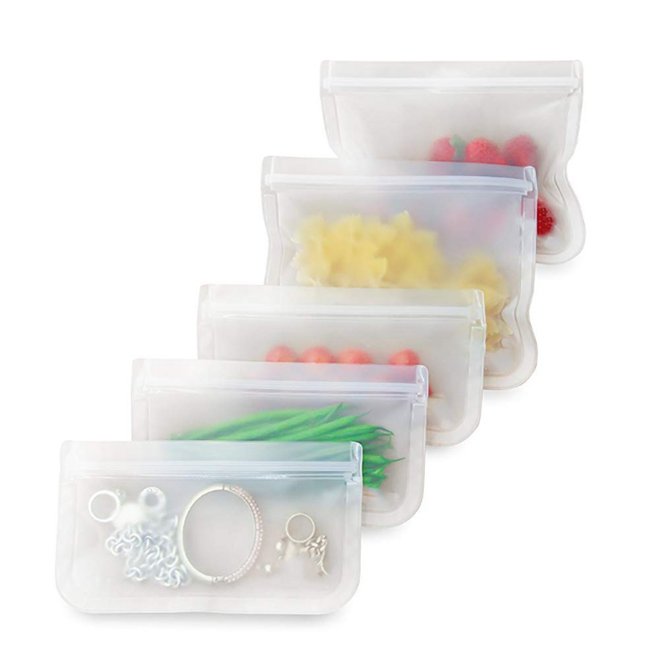 Custom LOGO High Quality Reusable PEVA Food Storage Bag