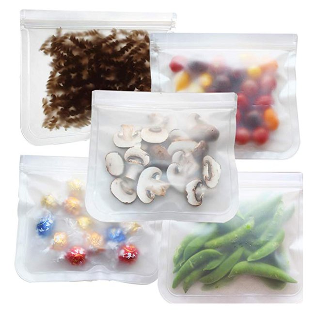Custom LOGO High Quality Reusable PEVA Food Storage Bag