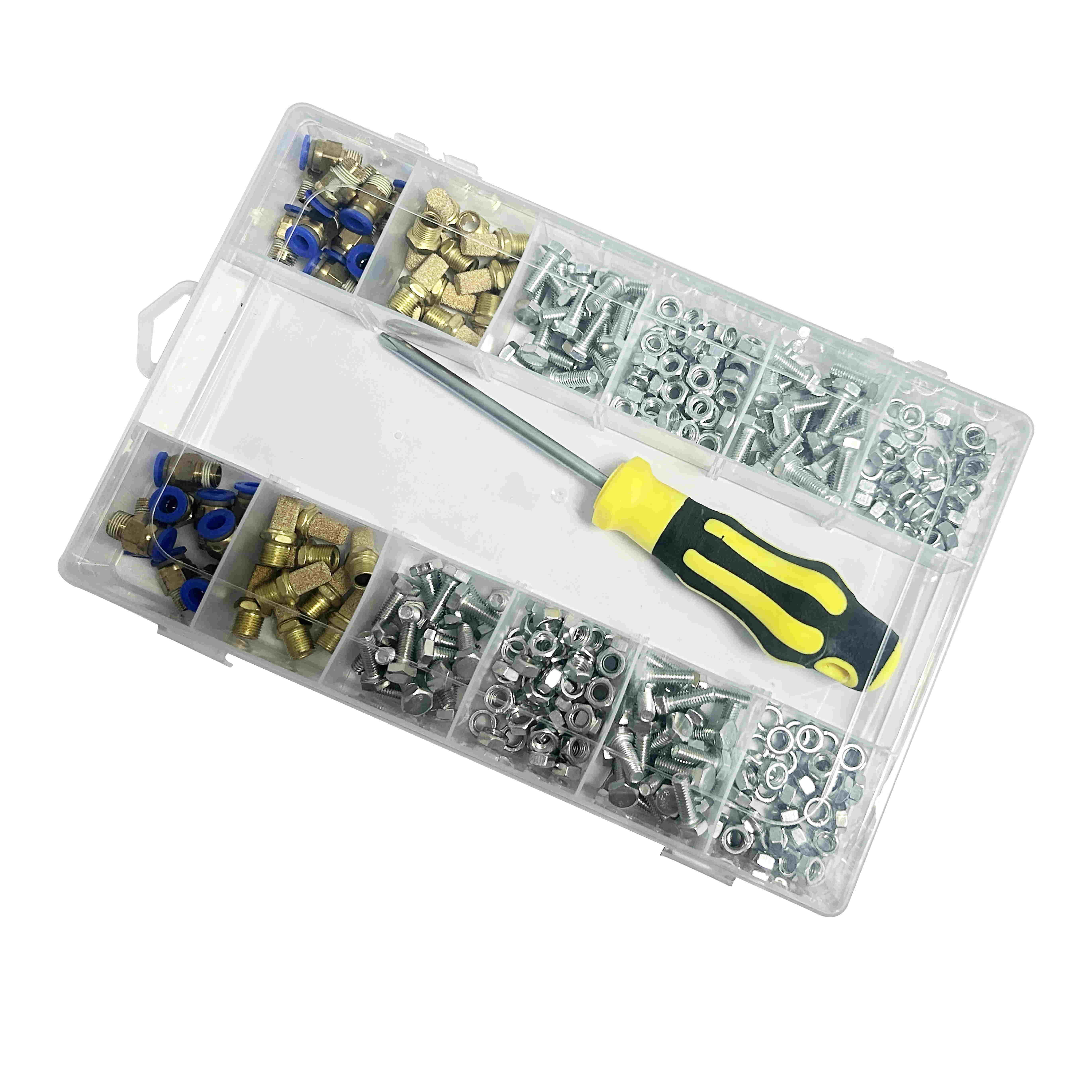 Customized Transparent Adjustable Pp Storage Box For Small Component Jewelry Tool Box Bead Pills Organizer Nail Art Tip