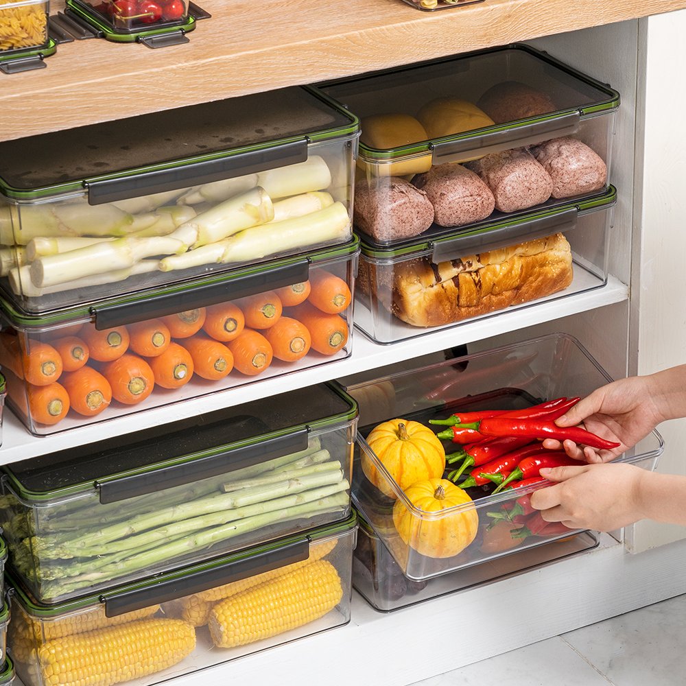 High quality eco friendly kitchen clear food storage box