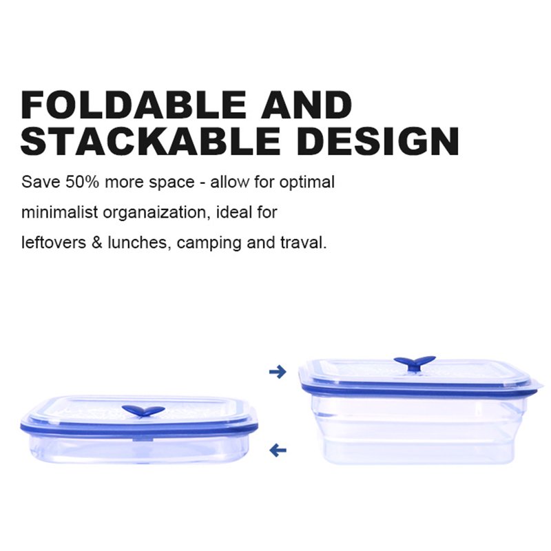 1000ml 1200ml 1500ml silicone wholesale kitchen airtight food storage container