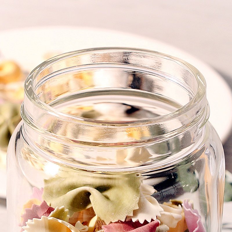 Wholesale Kitchen Storage Jar Container Thread Type Borosilicate Glass Food Storage Jars With Airtight Acacia Wooden Screw Lid