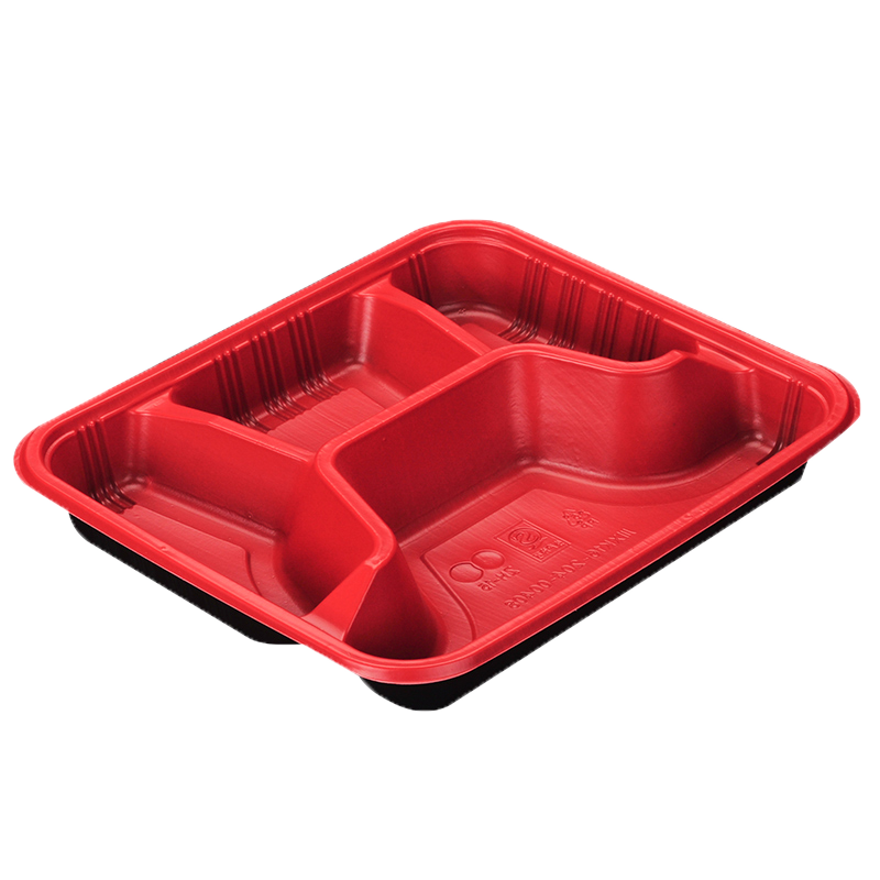 Food Package Boxes Take Away Food Container Storage Boxes & Bins Wholesale Plastic Containers Multifunction CLASSIC Red Square