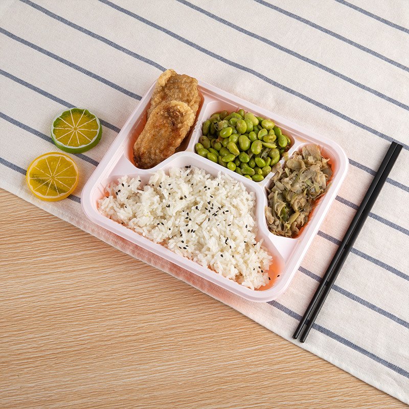 Food Package Boxes Take Away Food Container Storage Boxes & Bins Wholesale Plastic Containers Multifunction CLASSIC Red Square