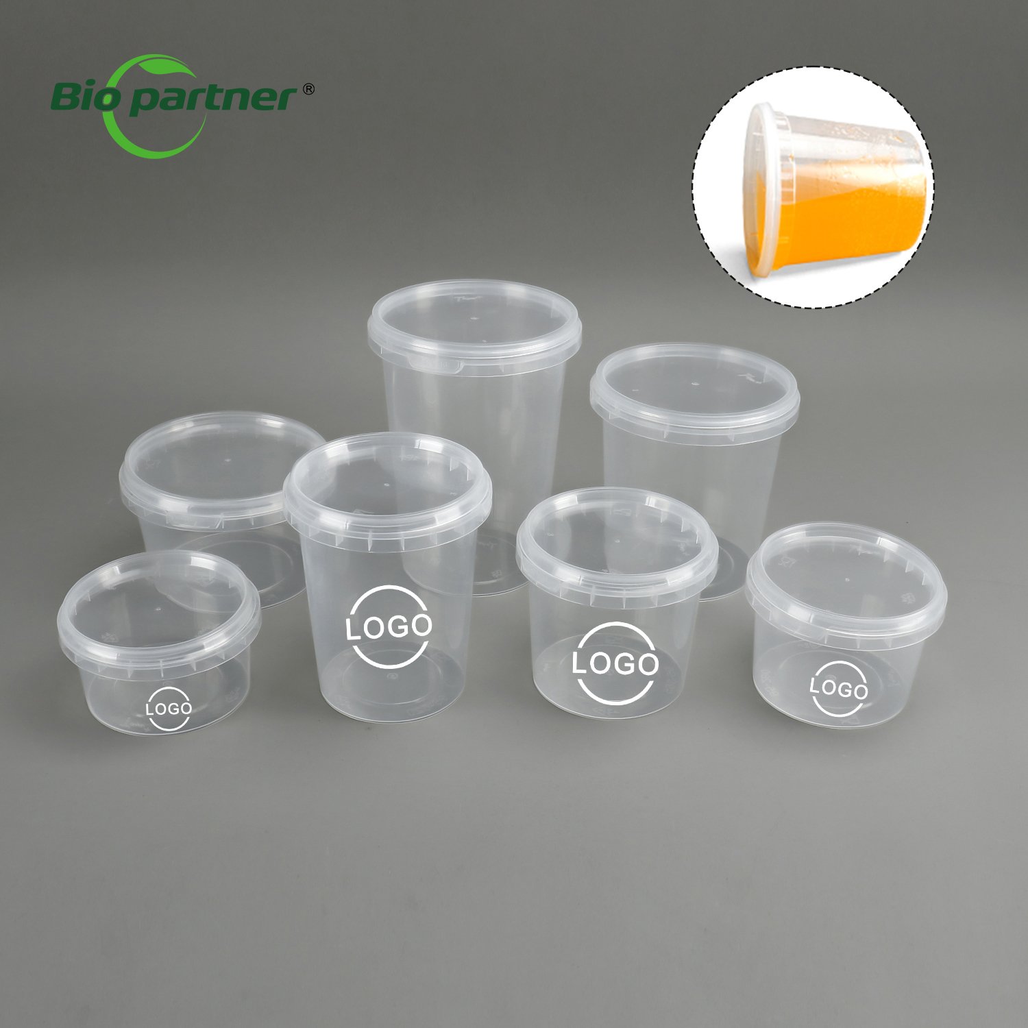 Clear Soup Bowl Deli Container Tamper Evident Safe Lock plastic Pet Deli Plastic Food Storage Containers With Lids